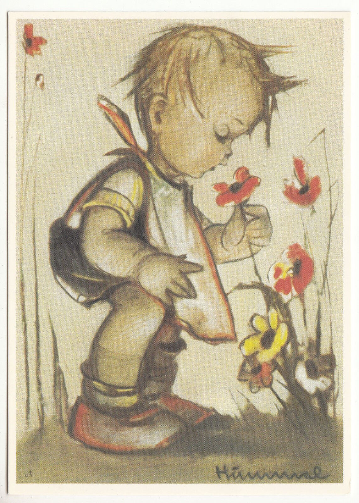 CARTE POSTALE ILLUSTRATEUR HUMMEL N 621113 FRIEND OF THE FLOWERS BLUMENFREUND 401493452112