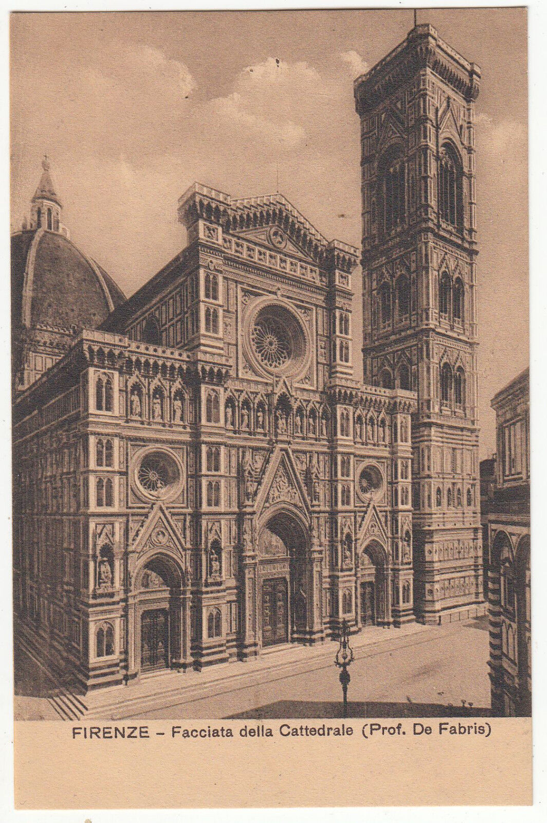 CARTE POSTALE ITALIE FIRENZE FACCIATA DELLA CATTEDRALE 401240870972