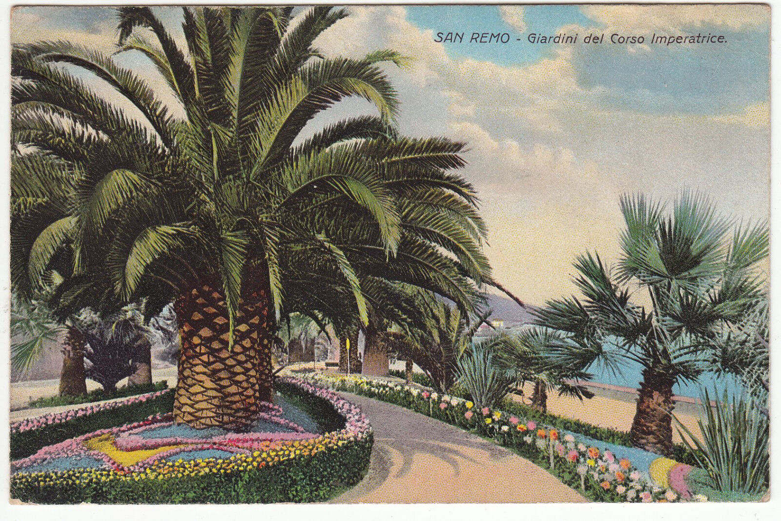 CARTE POSTALE ITALIE SAN REMO GIARDINI DEL CORSO IMPERATRICE 122265926442