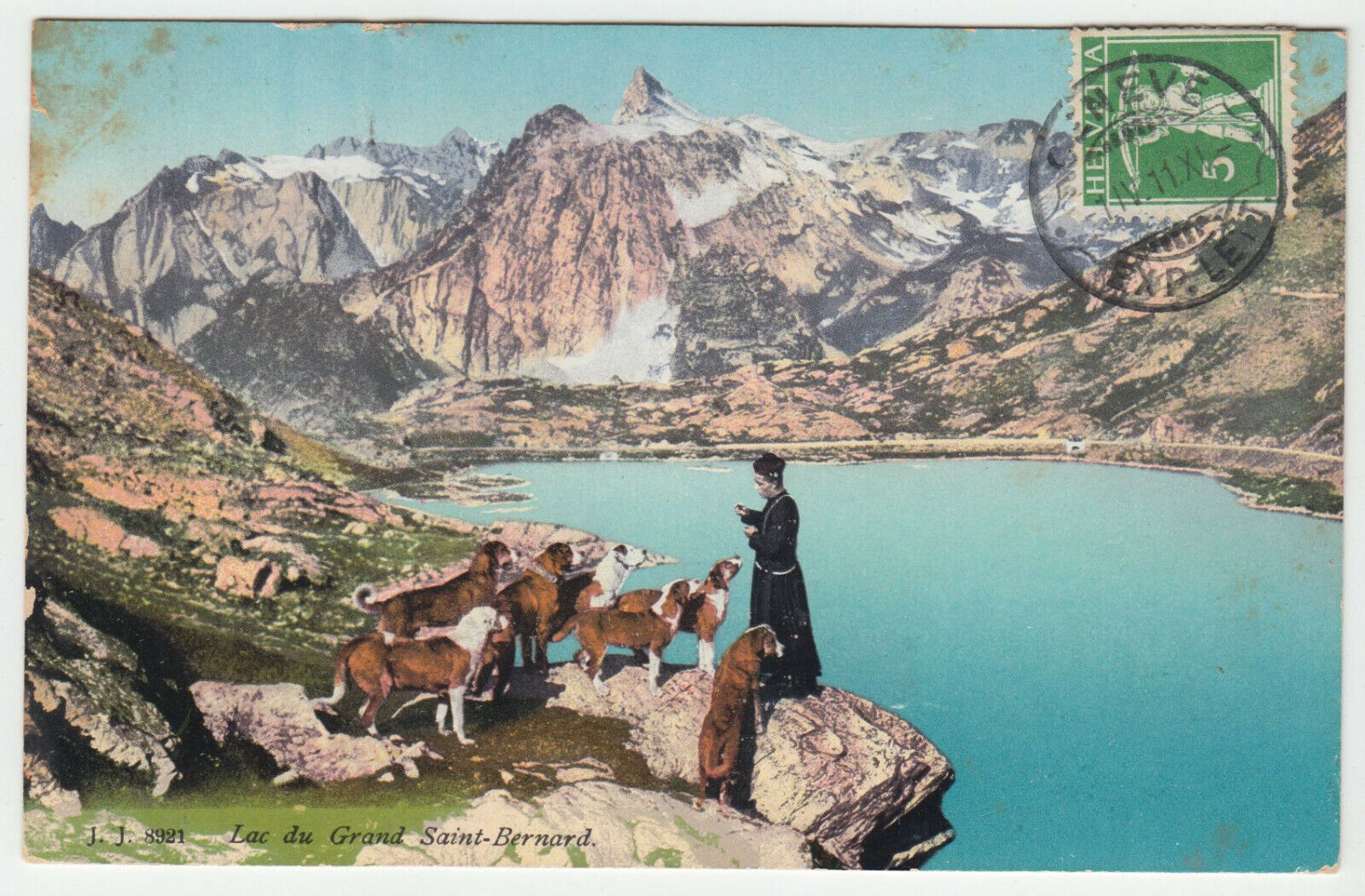 CARTE POSTALE LAC DU GRAND SAINT BERNARD 402254976312