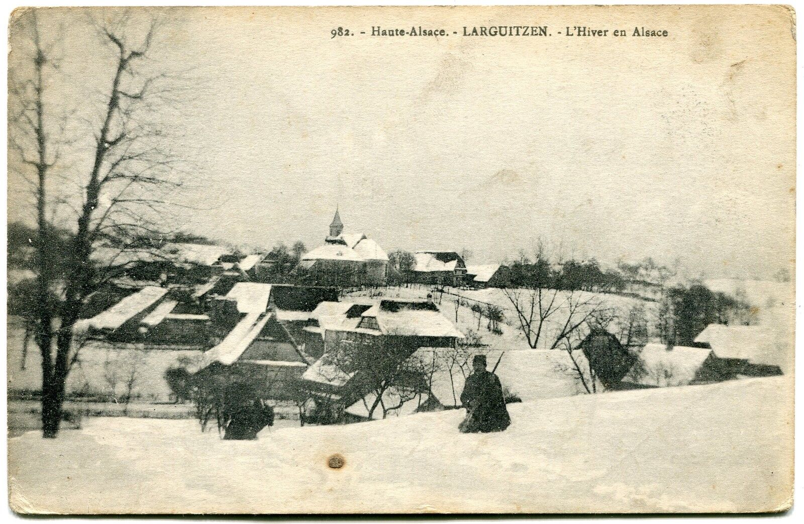 CARTE POSTALE LARGITZEN LARGUITZEN L HIVER EN ALSACE 1916 121010255782