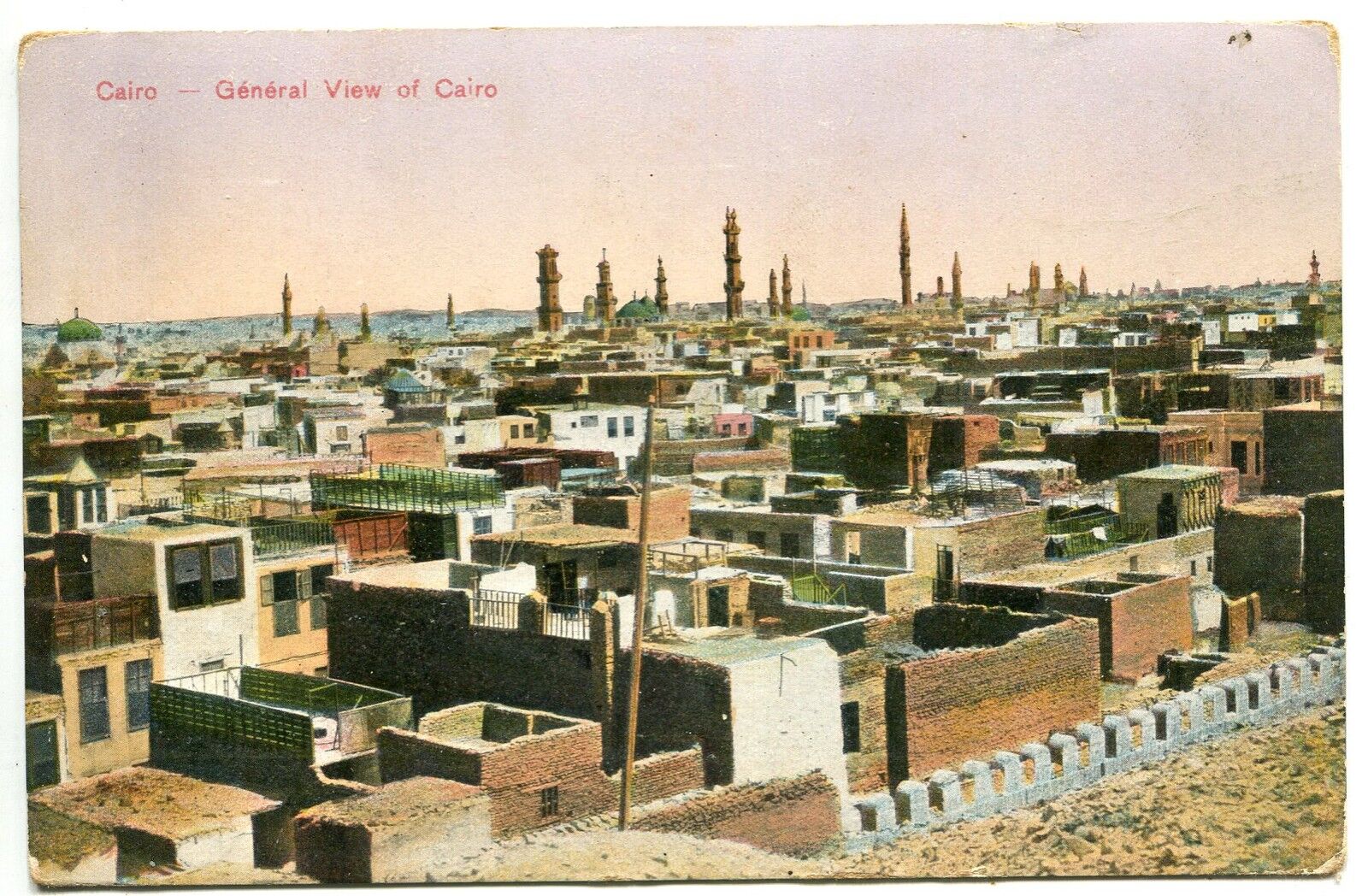 CARTE POSTALE LE CAIRE VUE GENERALE 1915 400684943582