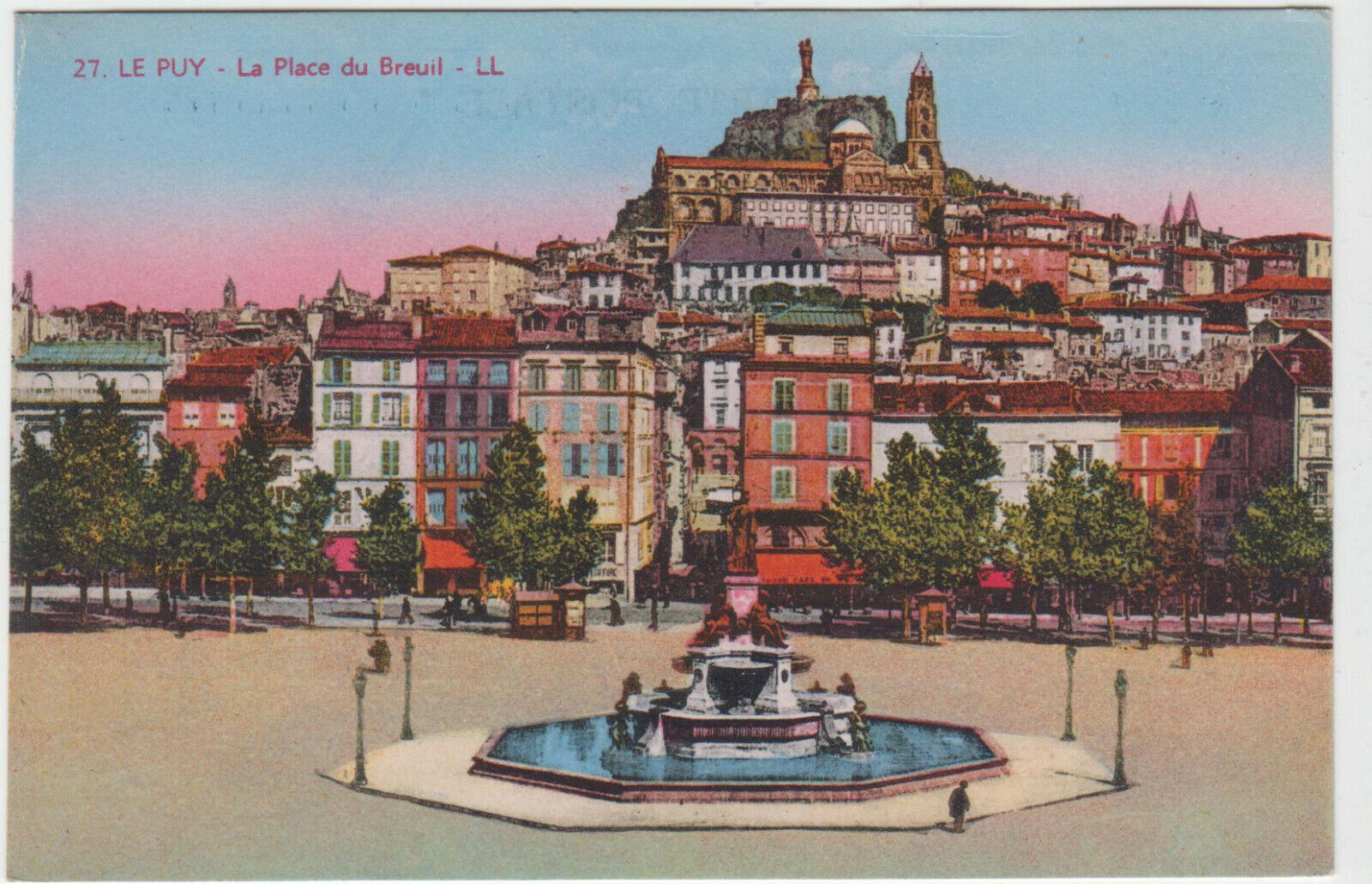 CARTE POSTALE LE PUY LA PLACE DU BREUIL 123946245662