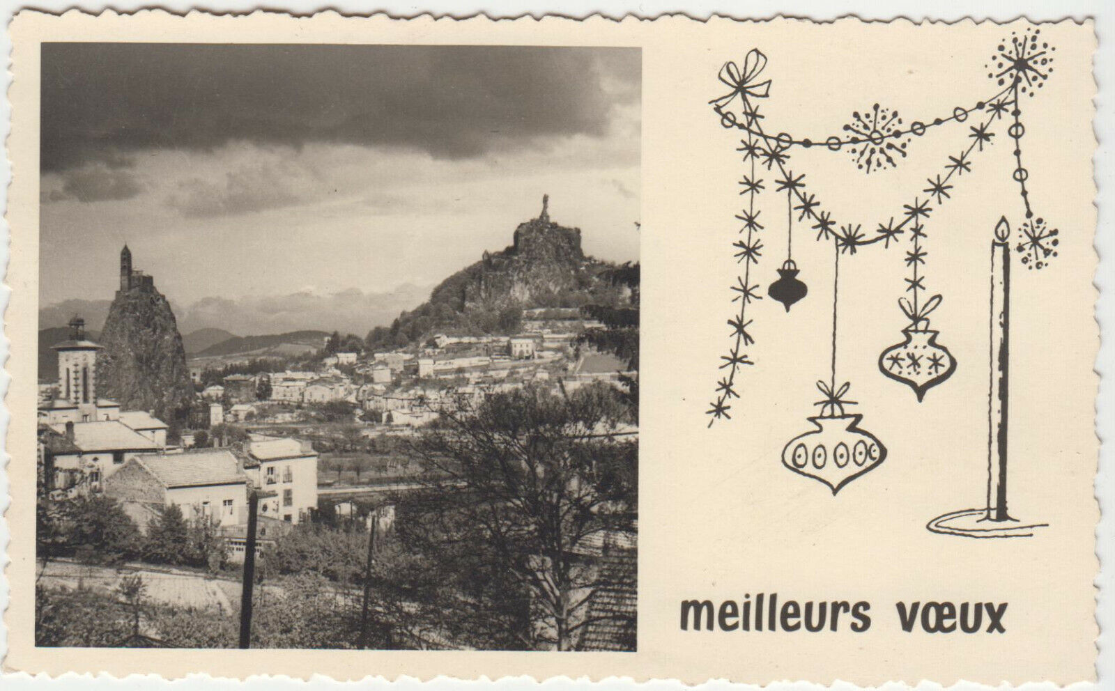 CARTE POSTALE LE PUY MEILLEURS VOEUX 123944446232