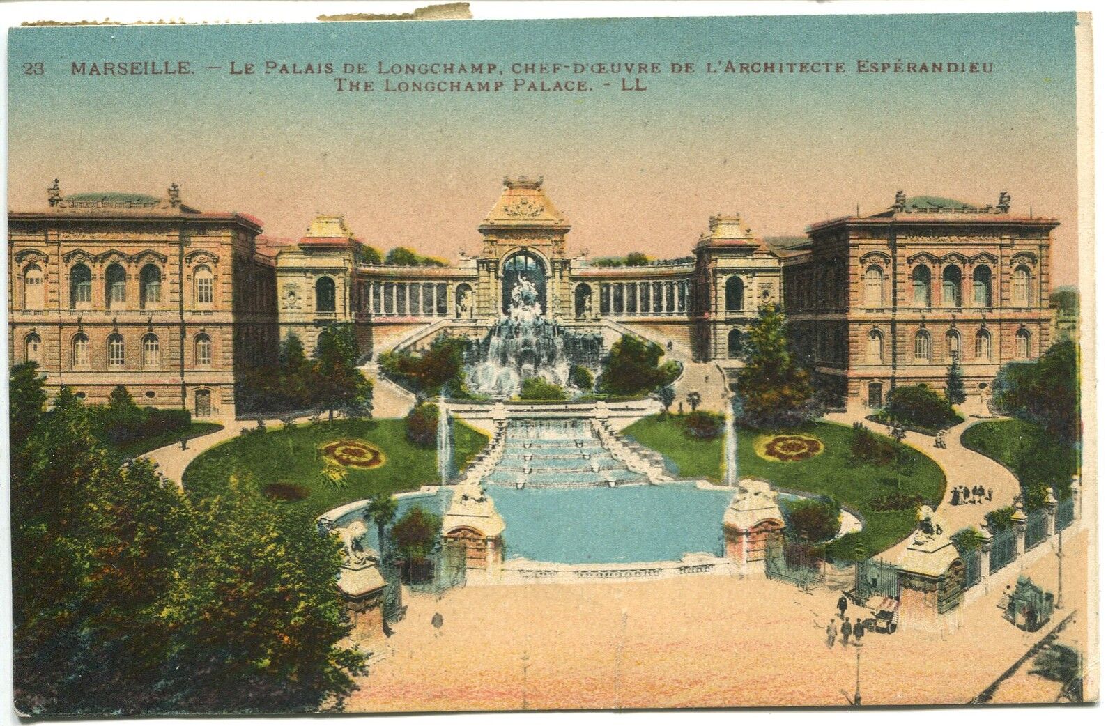 CARTE POSTALE MARSEILLE LE PALAIS DE LONGCHAMP 121481224392