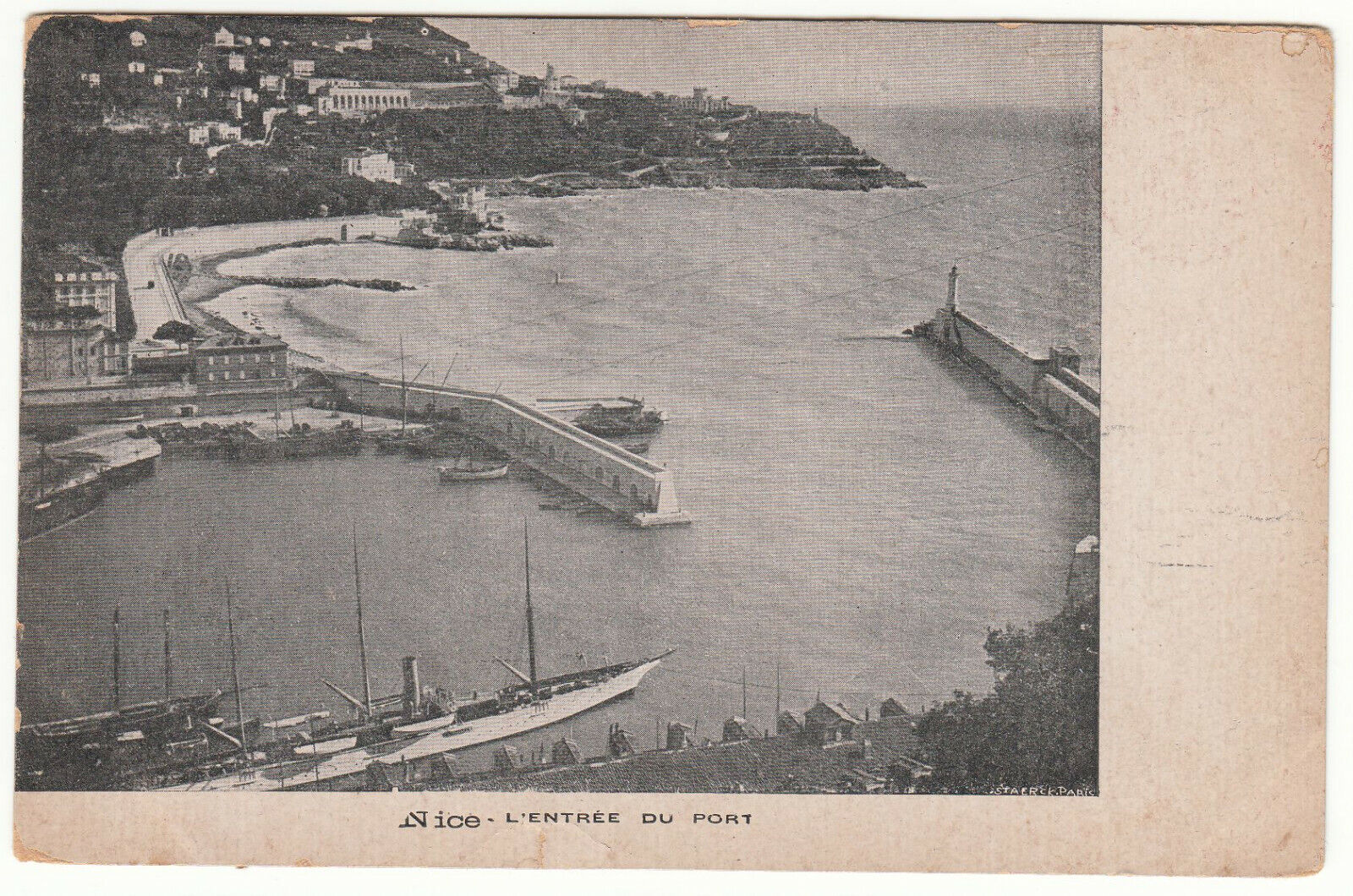 CARTE POSTALE NICE L ENTREE DU PORT 401883600282