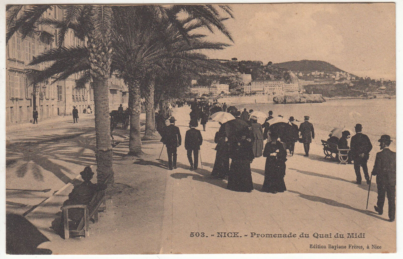 CARTE POSTALE NICE PROMENADE DU QUAI DU MIDI 122615827532