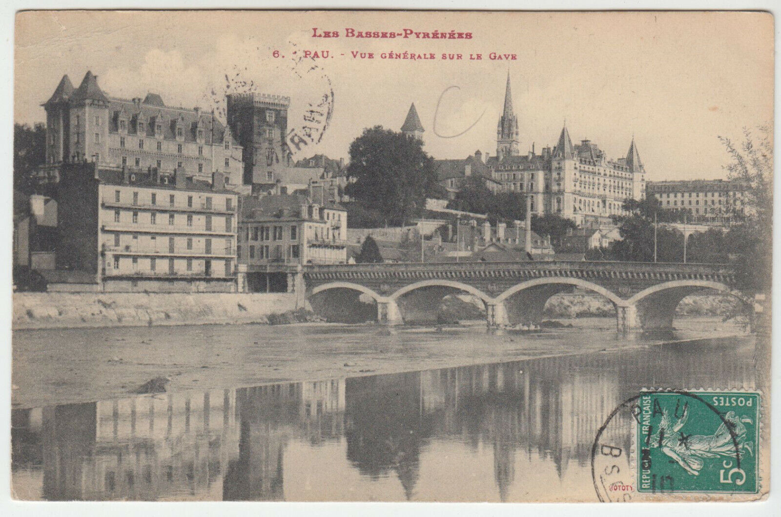 CARTE POSTALE PAU VUE GENERALE SUR LA GAVE 402124470822