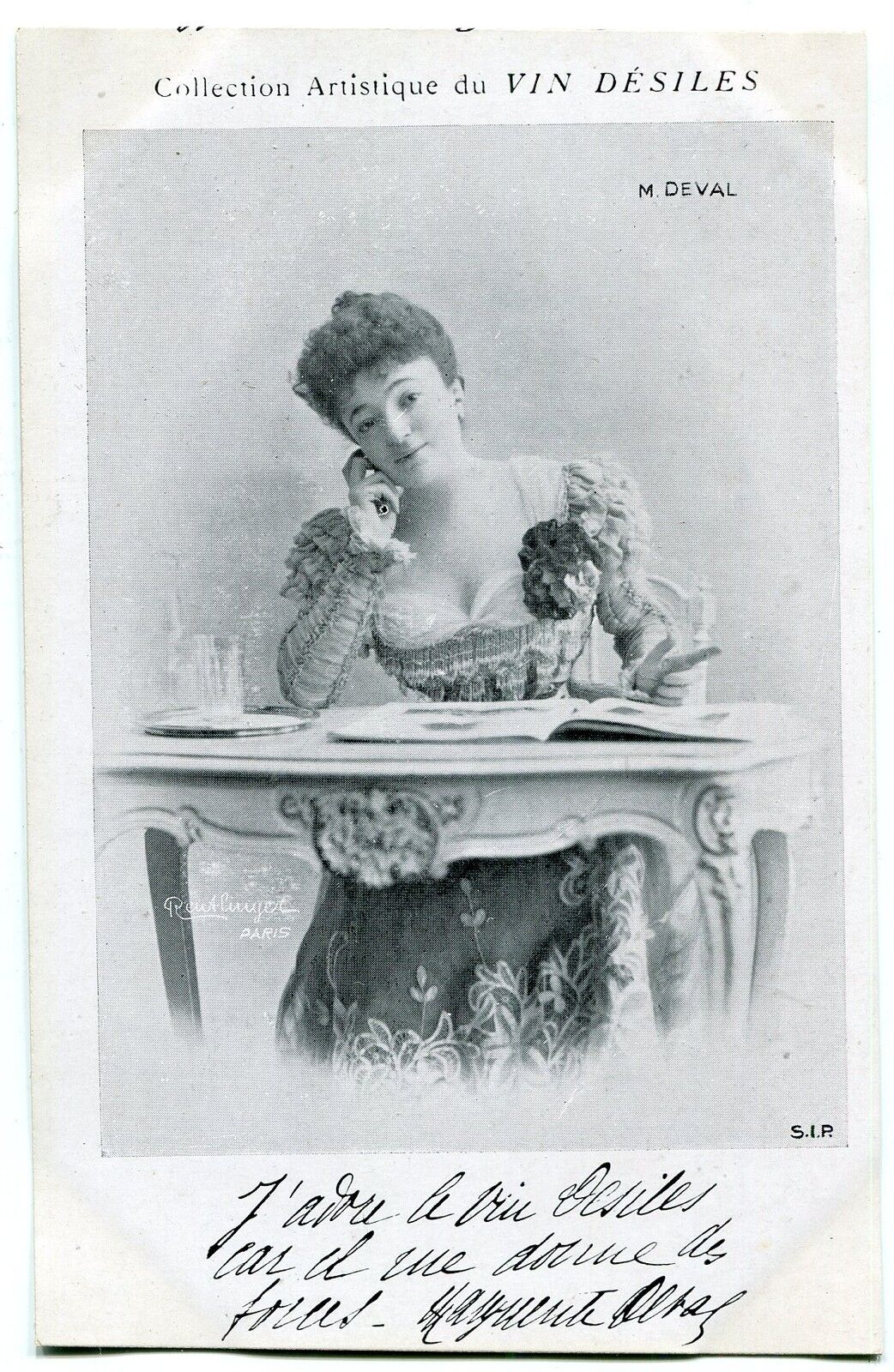 CARTE POSTALE PHOTO PERSONNALITE MARGUERITE DEVAL 400810297562