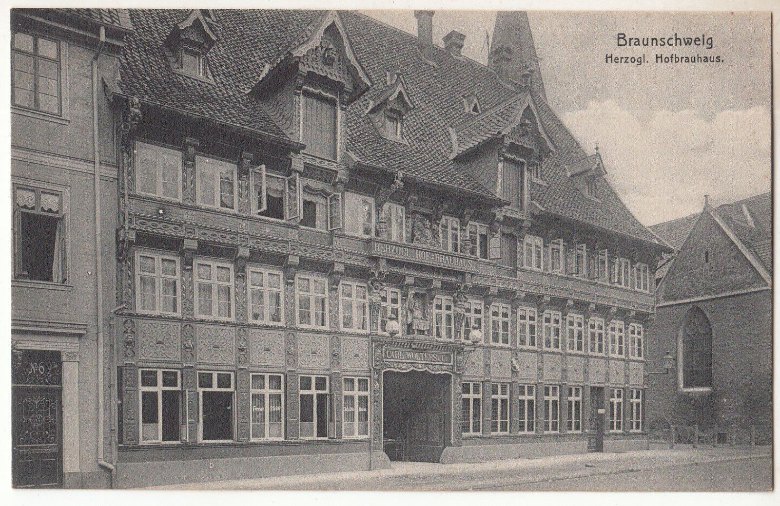 CARTE POSTALE POFTKARTE ALLEMAGNE BRAUNSCHWEIG HERZOL HOFBRAUHAUS 123467041942