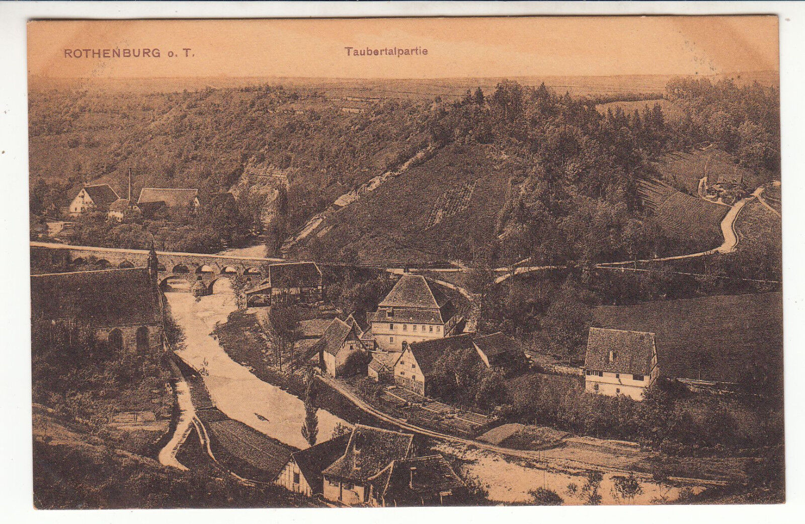 CARTE POSTALE POFTKARTE ALLEMAGNE ROTHENBURG O T TAUBERTALPARTIE 401622970442