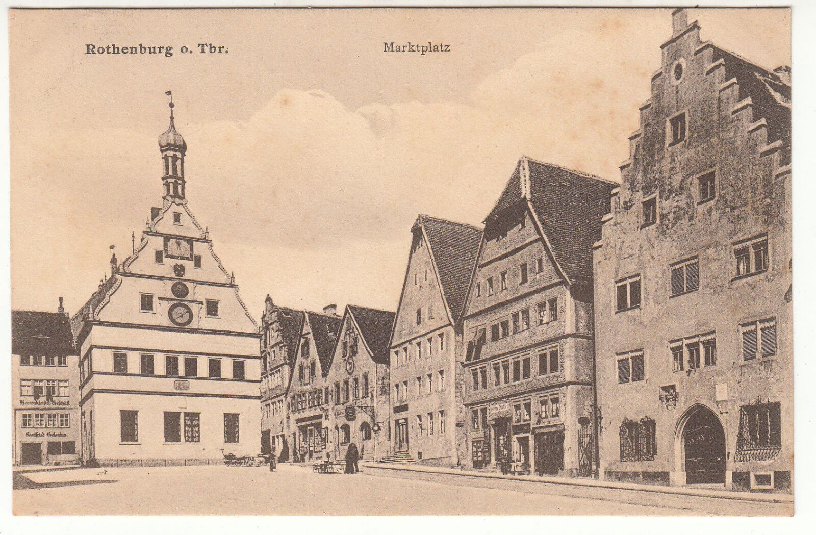 CARTE POSTALE POFTKARTE ALLEMAGNE ROTHENBURG O TBR MARKPLATZ 123448058922