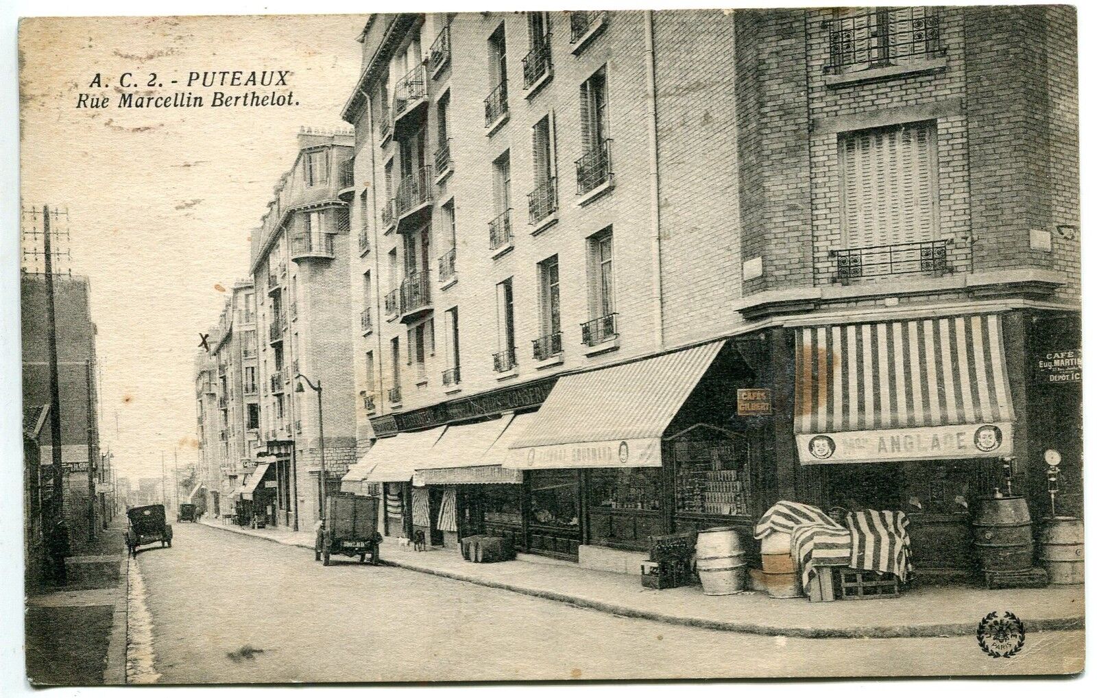 CARTE POSTALE  PUTEAUX RUE MARCELLIN BERTHELOT