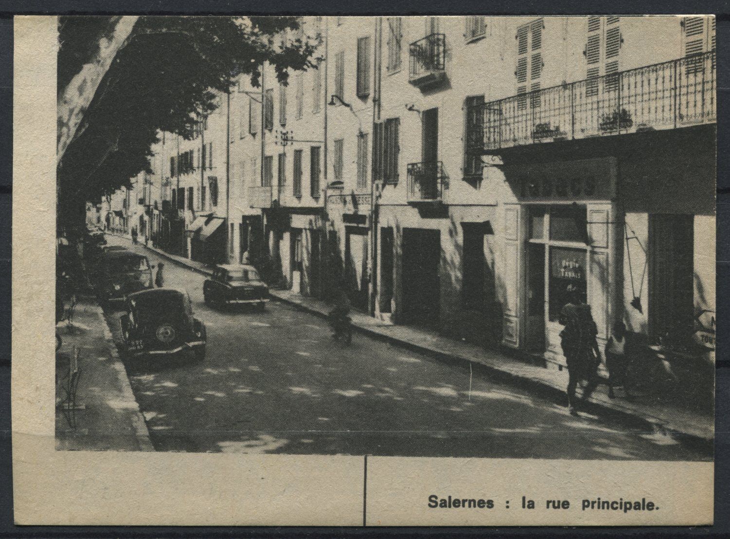 CARTE SALERNES LA RUE PRINCIPALE RECTO CARTE AFFAIRE AU LEOPARD FOURRURES 120931953462