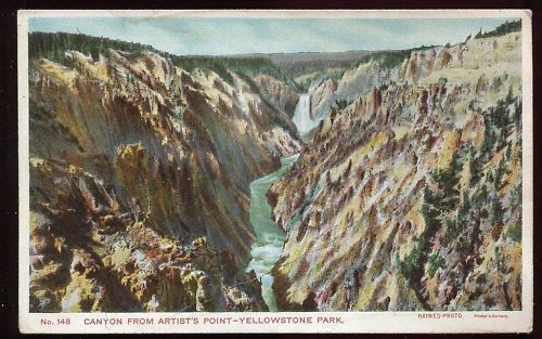 CP USA CANYON FROM ARTIST S POINT YELLOWSTONE PARK 110644463892