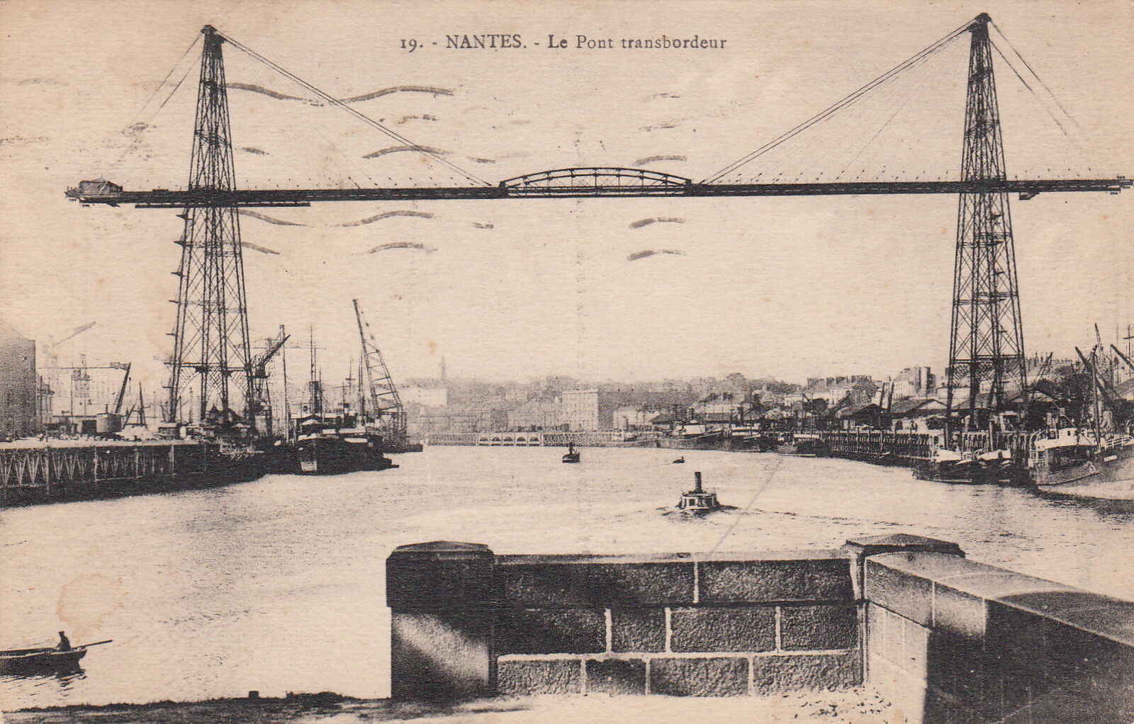 CPA NANTES LE PONT TRANSBORDEUR 121080659202