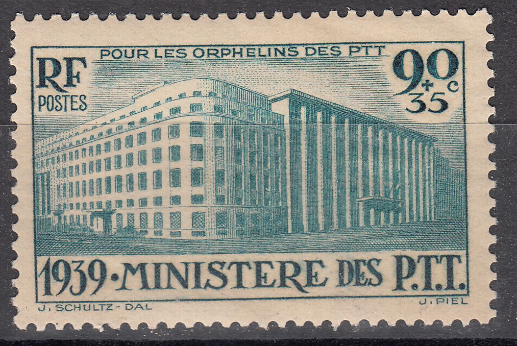 FRANCE TIMBRE N 424 PARIS MINISTERE DES PTT 121721957722