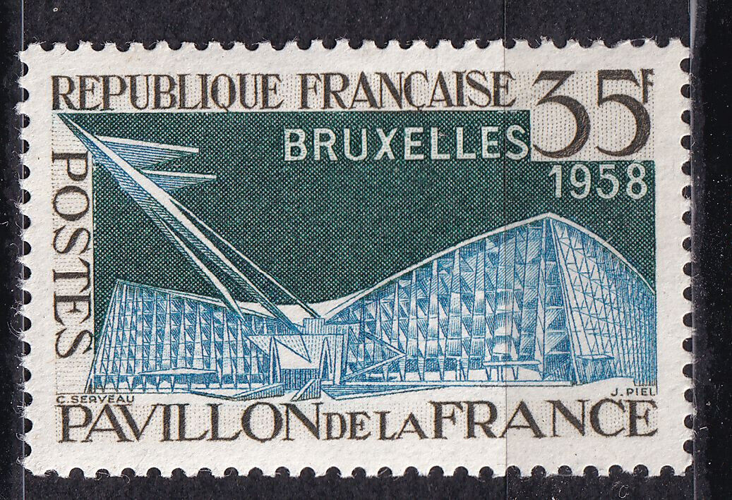 FRANCE TIMBRE NEUF N 1156 BRUXELLES PAVILLON DE LA FRANCE 404185604542