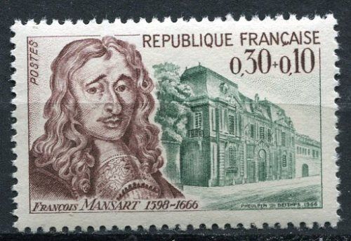 FRANCE TIMBRE NEUF N 1471 FRANCOIS MANSART 110625531742