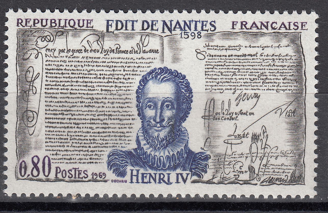 FRANCE TIMBRE NEUF N 1618 HENRI IV ET L EDIT DE NANTES 401031694352