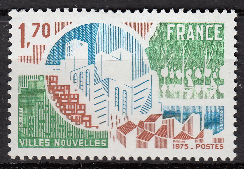 FRANCE TIMBRE NEUF N 1855 VILLE NOUVELLES 401022794582