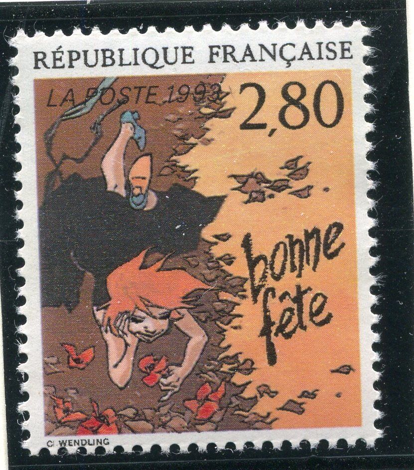 FRANCE TIMBRE NEUF N 2836 LE PLAISIR D ECRIRE BONNE FETE 400810902862