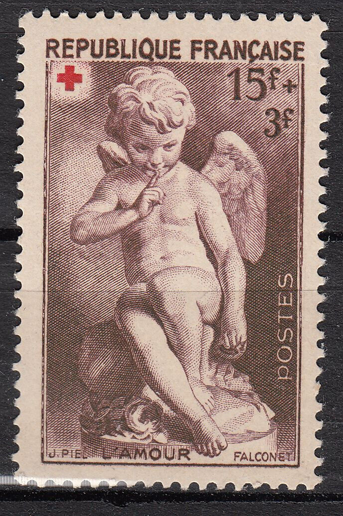 FRANCE TIMBRE NEUF N 877 CROIX ROUGE L AMOUR PAR FALCONET 125788130932