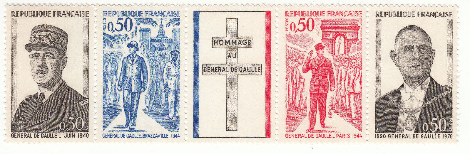 FRANCE TIMBRE NEUF N1698 A GENERAL DE GAULLE 122930606002