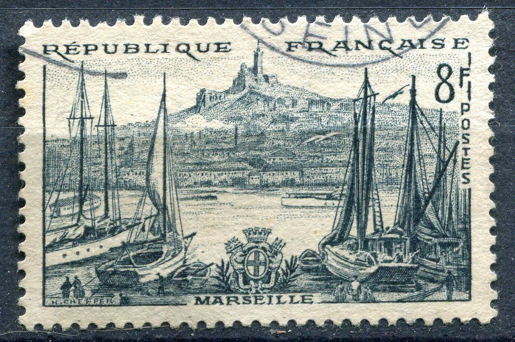 FRANCE TIMBRE OBL N 1037 MARSEILLE PORT DE NOTRE DAME DE LA GARDE 120968561672