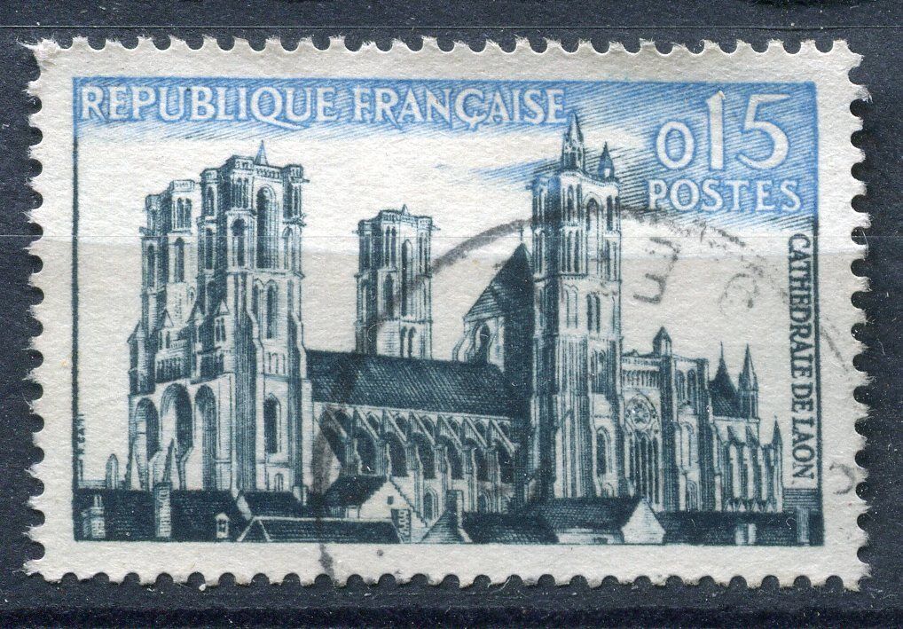 FRANCE TIMBRE OBL N 1235 CATHEDRALE DE LAON 110935179272