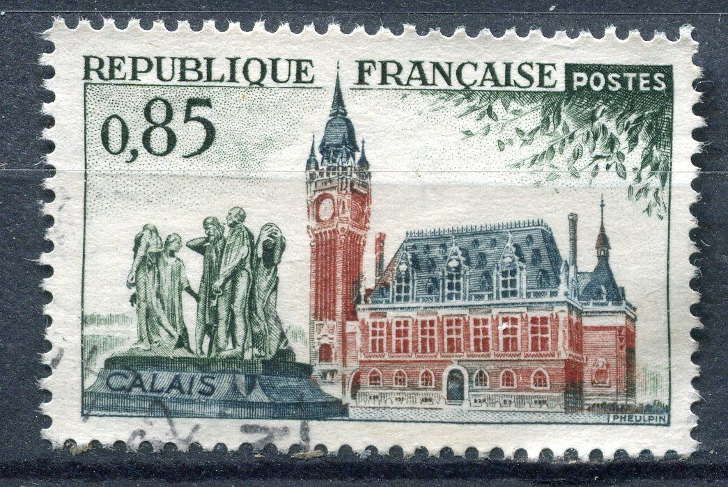 FRANCE TIMBRE OBL N 1316 CALAIS 120967969402