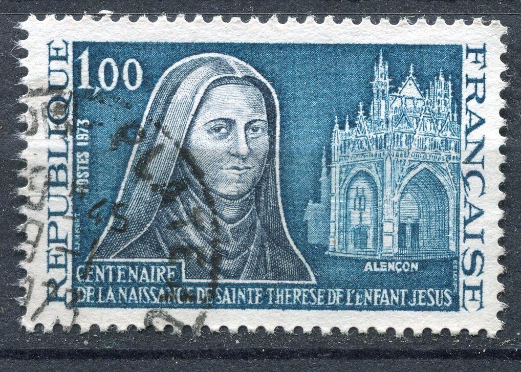 FRANCE TIMBRE OBL N 1737 NAISSANCE DE SAINTE THERESE DE L ENFANT JESUS 110936540312