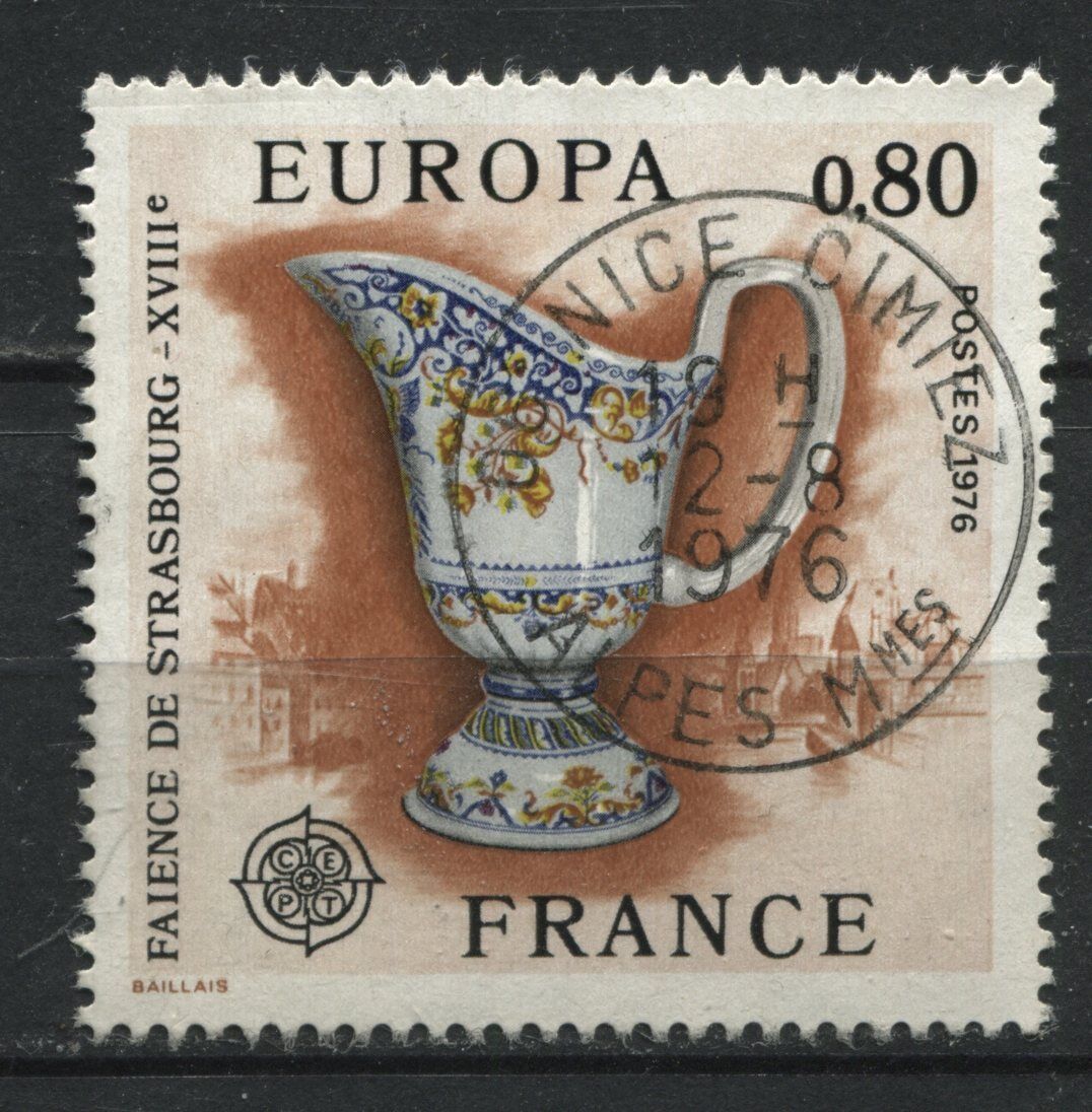 FRANCE TIMBRE OBL N1877 FAIENCE DE STRASBOURG 120961690232