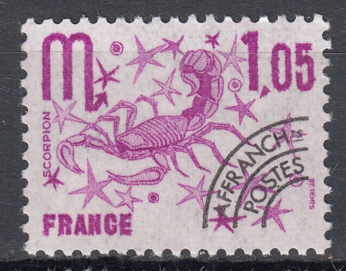 FRANCE TIMBRE PREOBLITERE OBL N 148 SIGNES DU ZODIAQUE SCORPION 123553169242