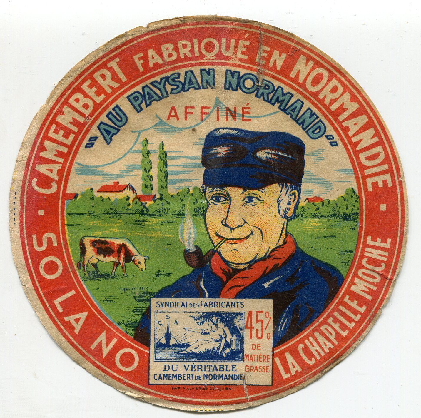 FROMAGE CAMEMBERT AU PAYSAN NORMAND SO LA NO LA CHAPELLE MOCHE 400875857742