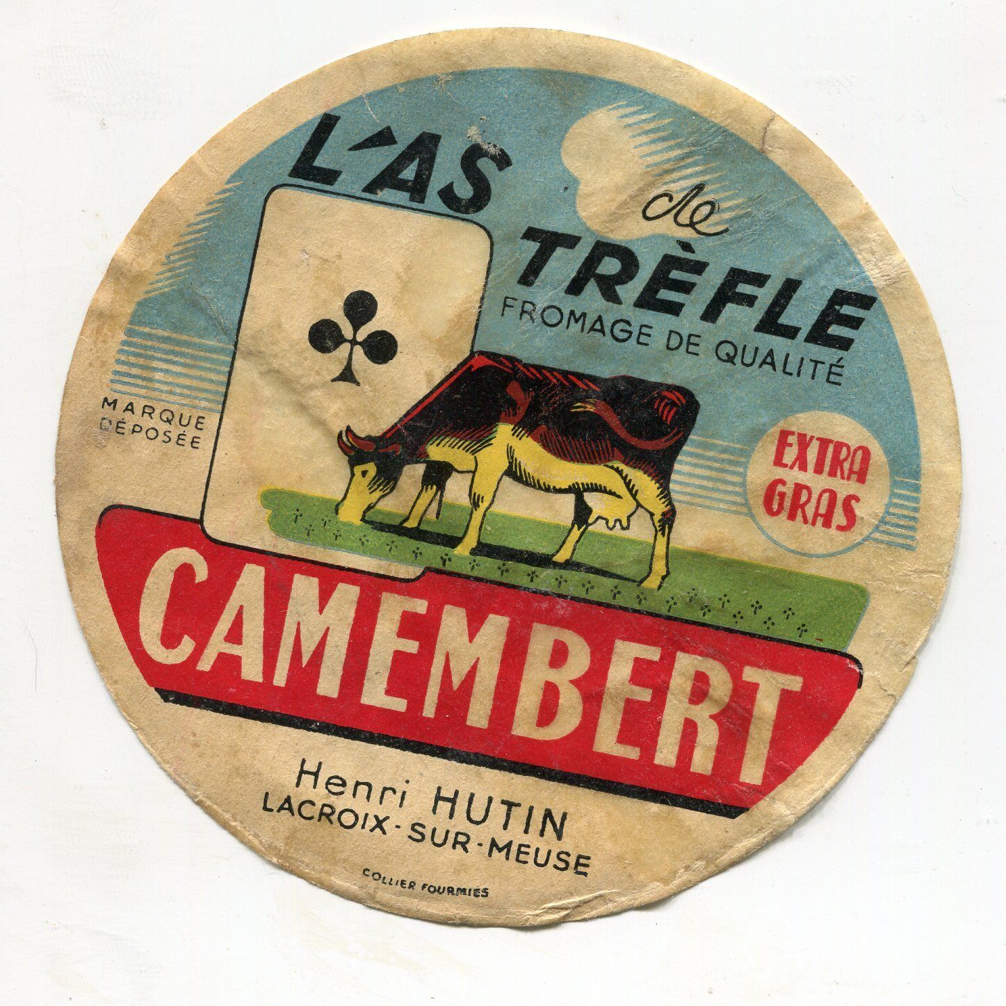 FROMAGE CAMEMBERT L AS DE TREFLE HENRI HUTTIN LACROIX SUR MEUSE 121585538462