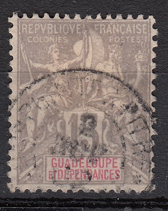 GUADELOUPE TIMBRE COLONIE FRANCE OBL N 42 121896368992