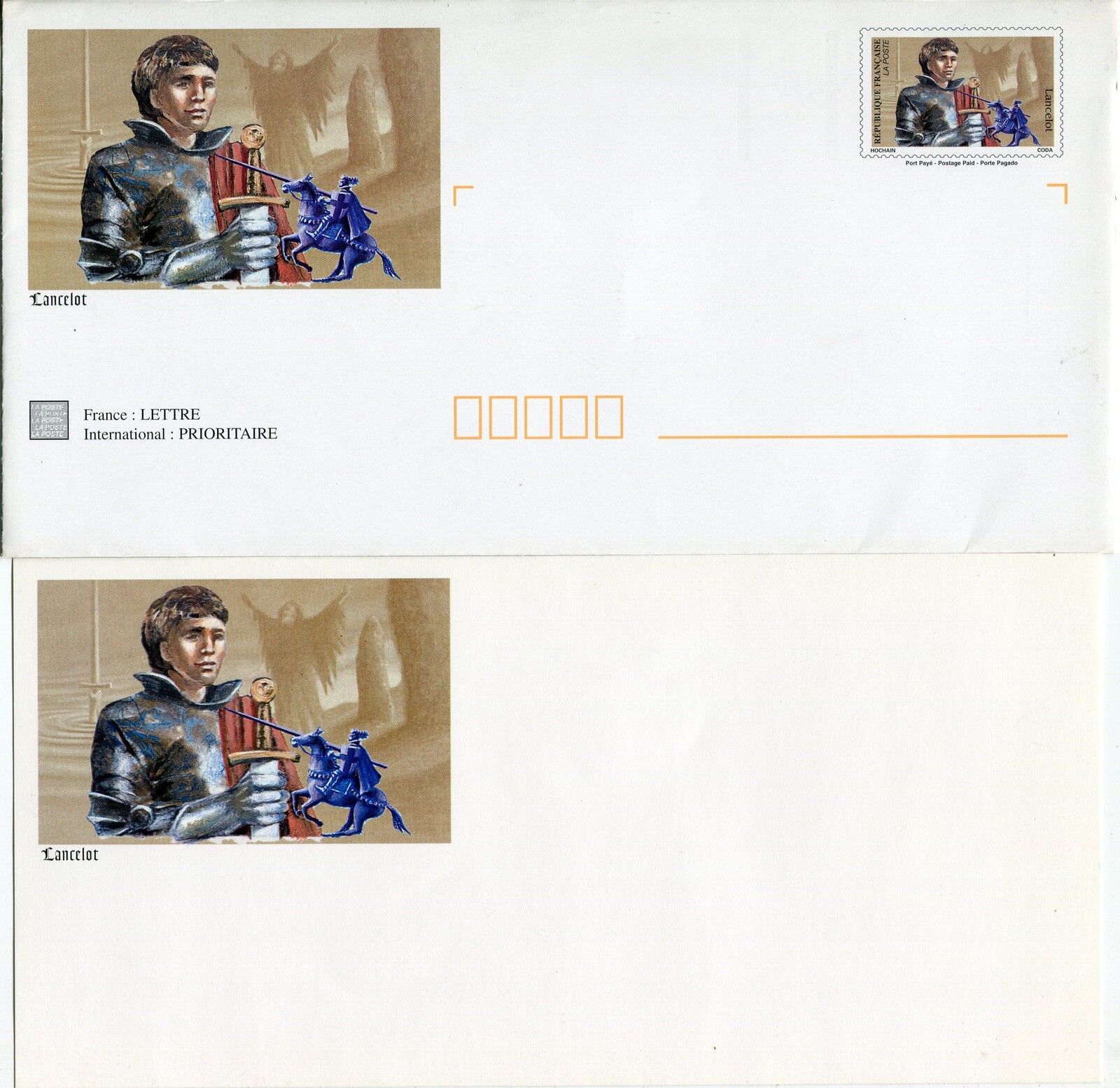 LETTRE ENTIER POSTAL DU N 3115 LANCELOT SANS VALEUR AVEC CARTE 121328800262