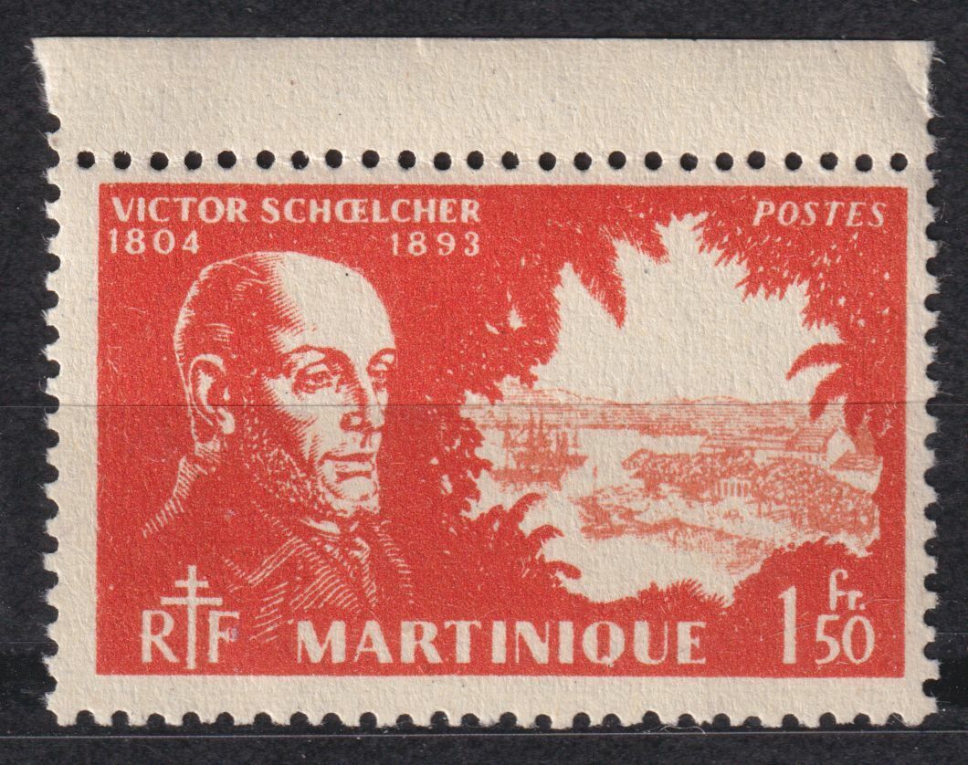 MARTINIQUE TIMBRE COLONIE FRANCE NEUF N 208 VICTOR SCHOELCHER ESCLAVAGE 124801939192