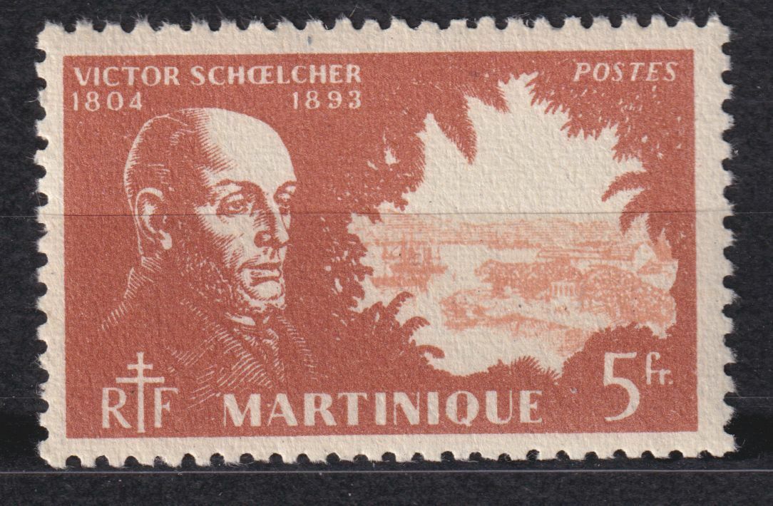 MARTINIQUE TIMBRE COLONIE FRANCE NEUF N 214 VICTOR SCHOELCHER ESCLAVAGE 402977792182