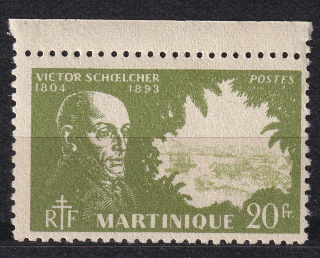 MARTINIQUE TIMBRE COLONIE FRANCE NEUF N 217 VICTOR SCHOELCHER ESCLAVAGE 124801946622