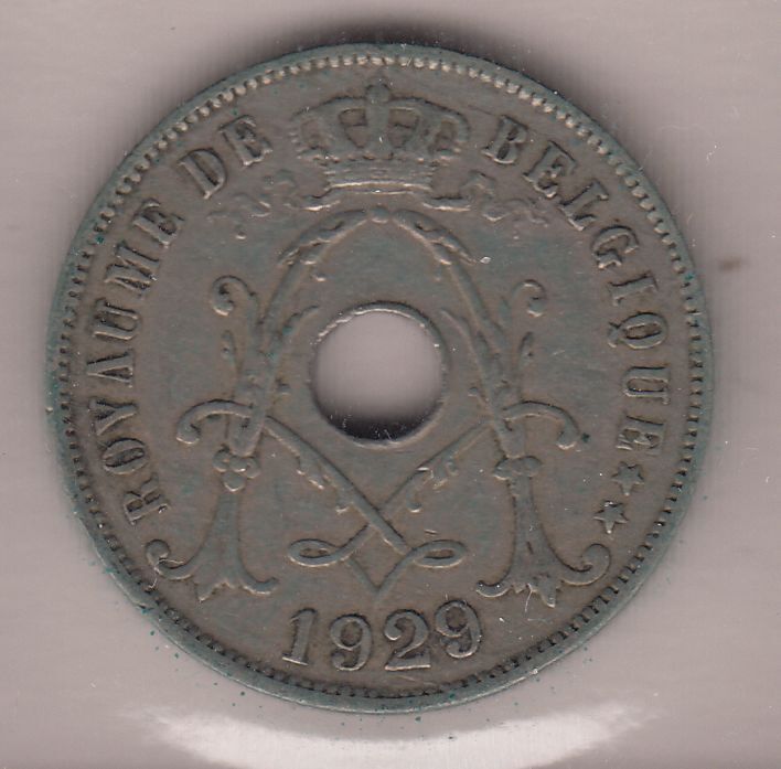 MONNAIE 25 CENTIMES 1929 BELGIQUE 401481823472