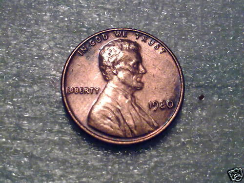 ONE CENT USA 1980 110613329222