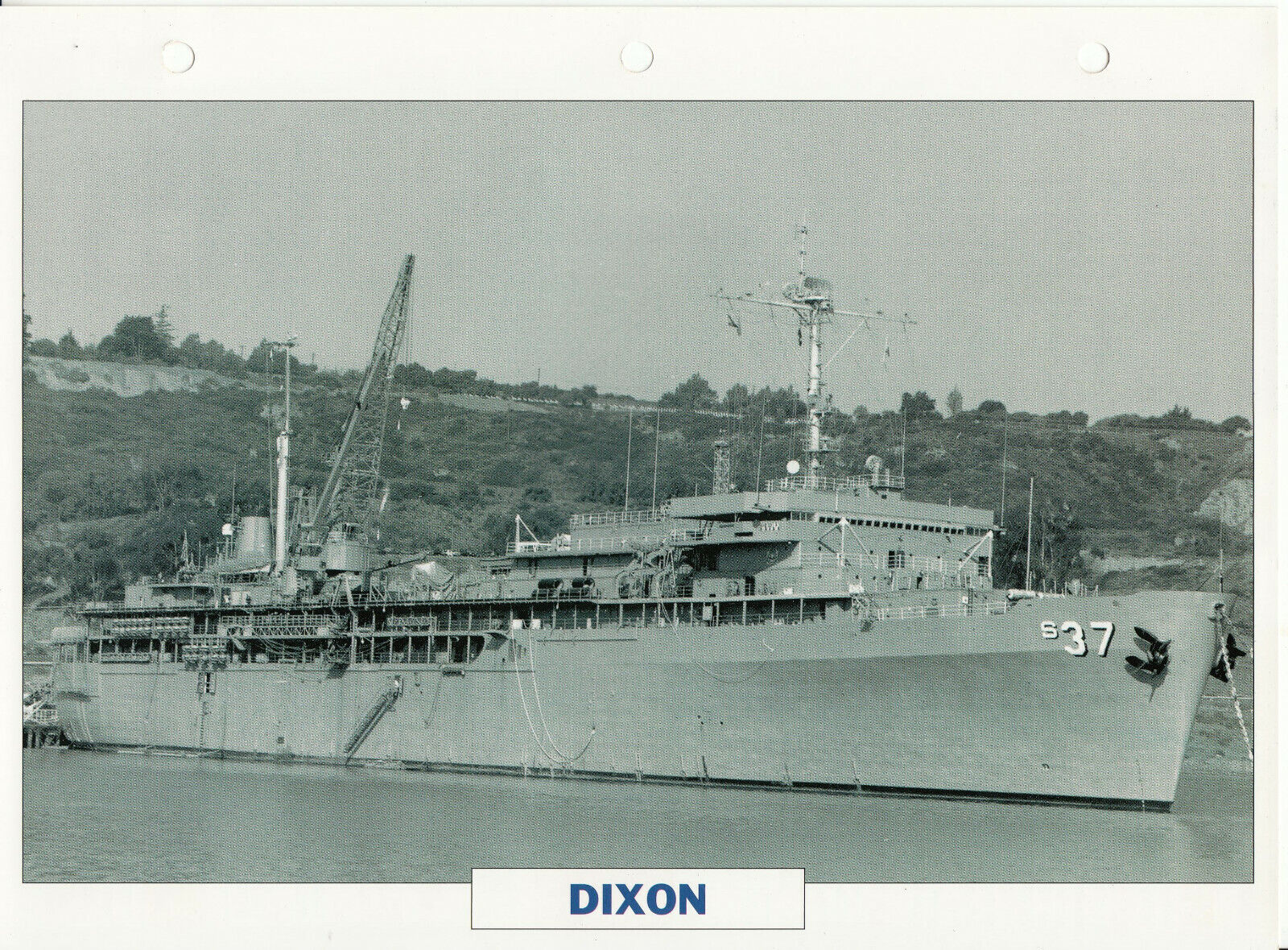 PHOTO BATEAU MILITAIRE BATIMENT BASE DE SOUS MARINS DIXON USA 1970 401780606412