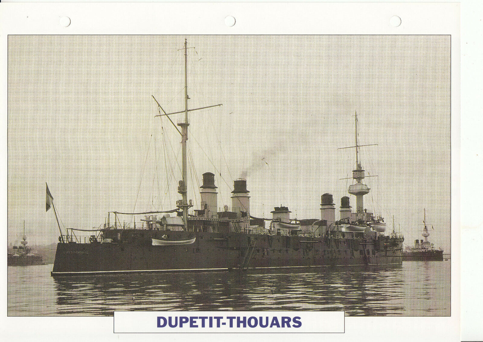 PHOTO BATEAU MILITAIRE CROISEUR DUPETIT THOUARS FRANCE 1901 401777164462