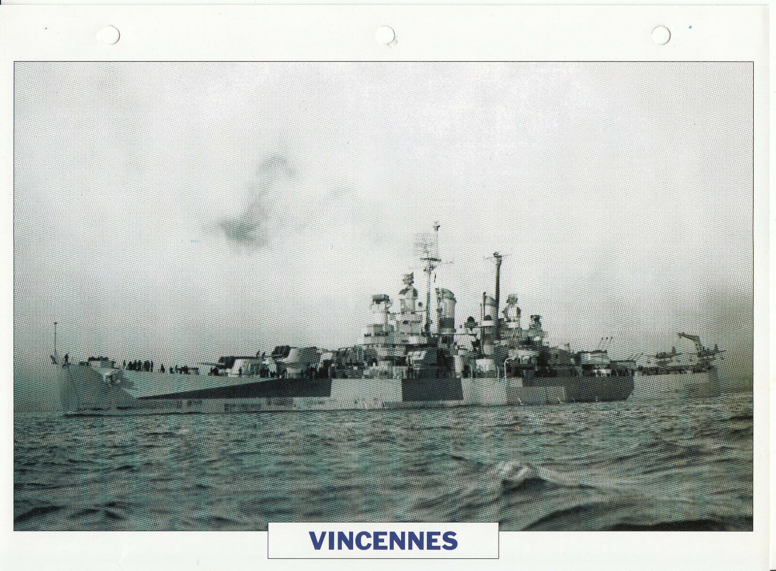 PHOTO BATEAU MILITAIRE CROISEUR VINCENNES USA 1943 401777164452