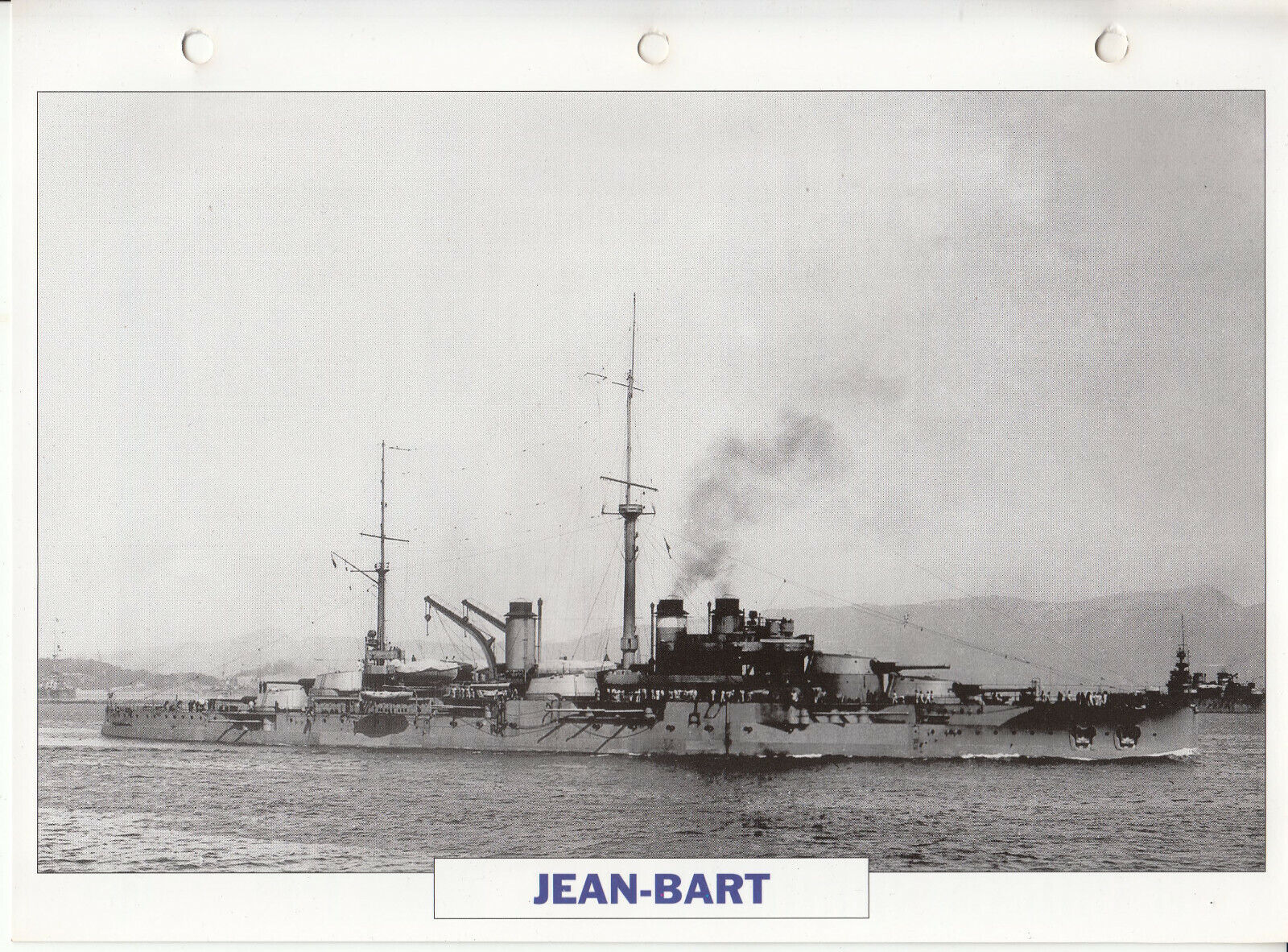 PHOTO BATEAU MILITAIRE CUIRASSE JEAN BART FRANCE 1911 123775760192