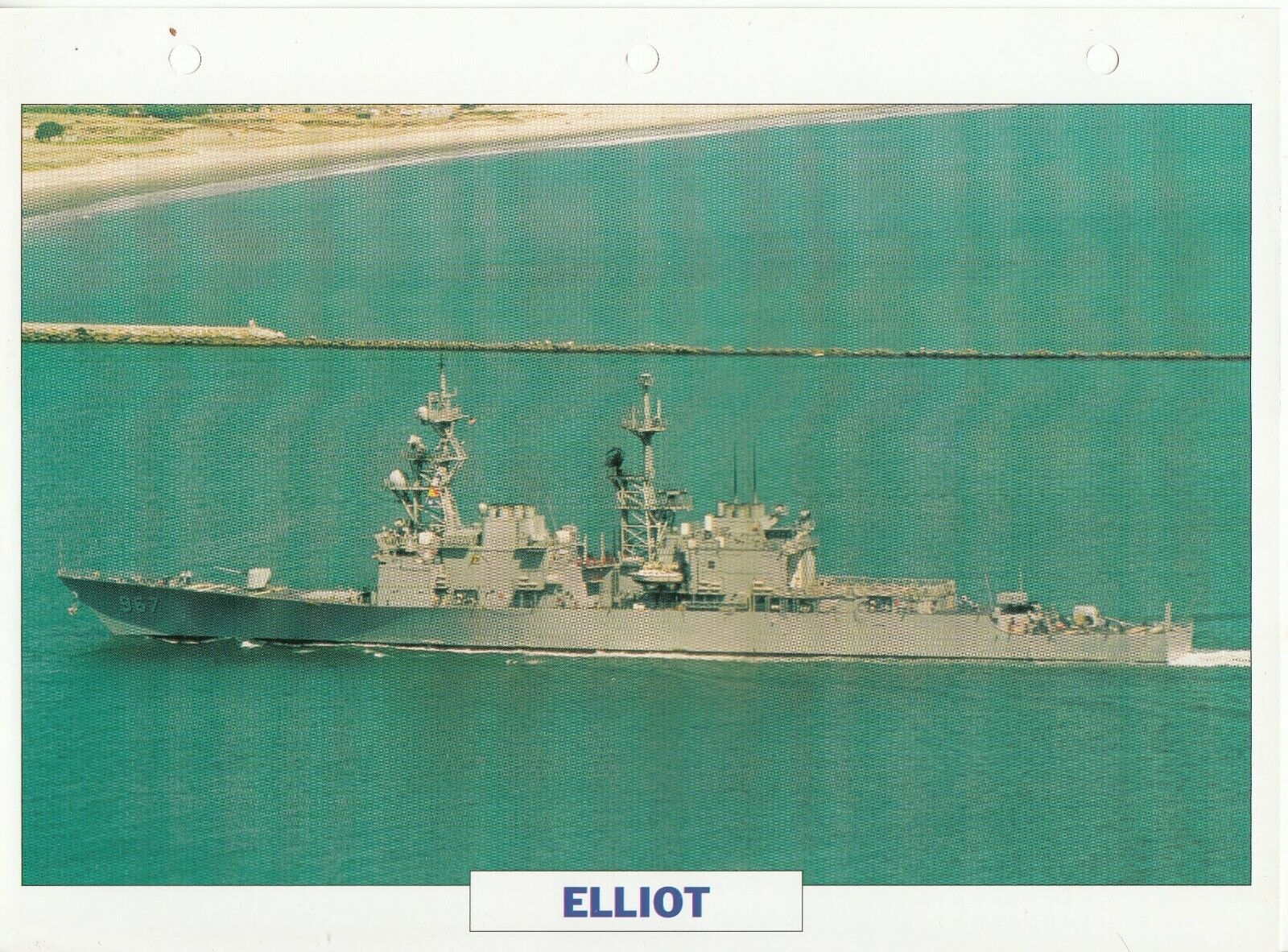 PHOTO BATEAU MILITAIRE DESTROYER ELLIOT USA 1974 401766674482