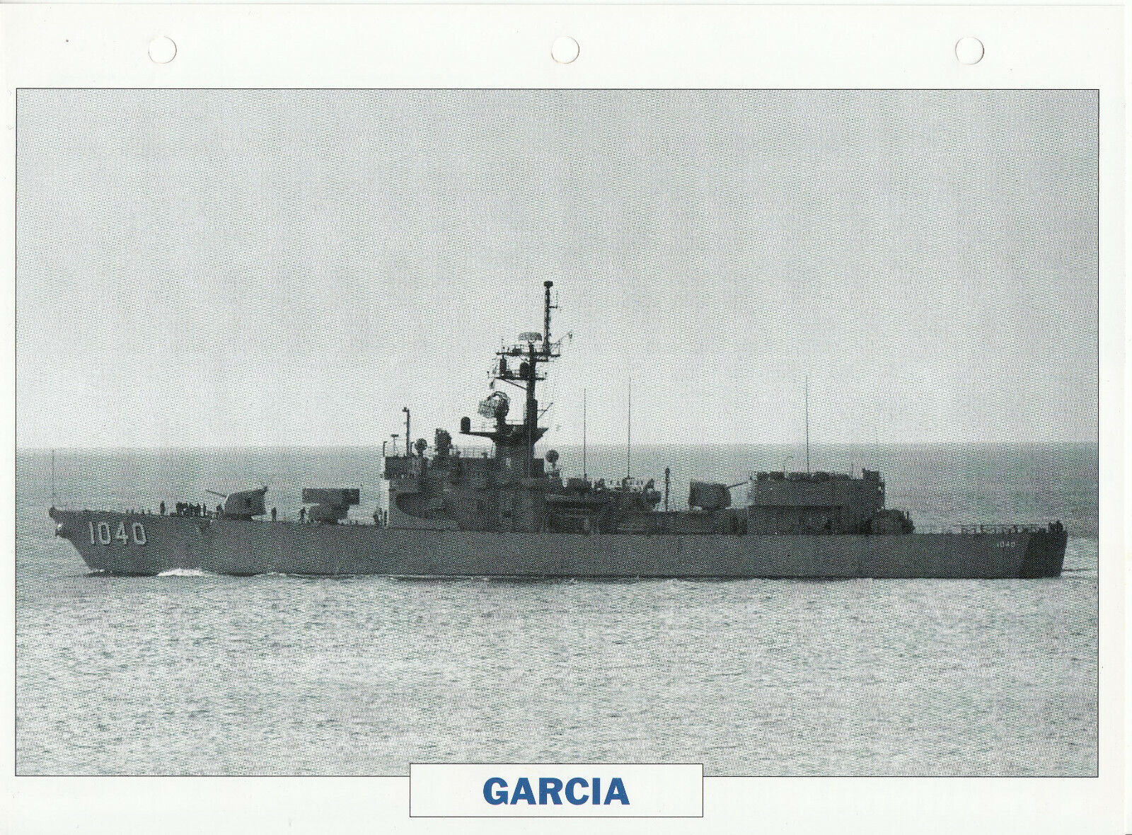 PHOTO BATEAU MILITAIRE FREGATE GARCIA USA 1963 401780606422