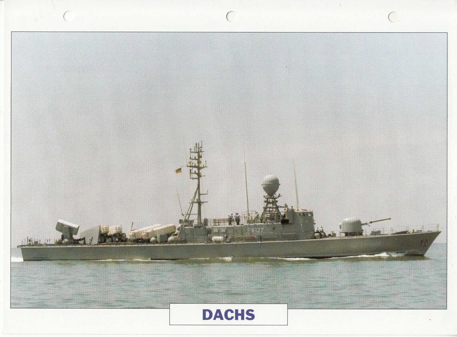 PHOTO BATEAU MILITAIRE PATROUILLEUR LANCE MISSILES DACHS ALLEMAGNE 1982 401766674502